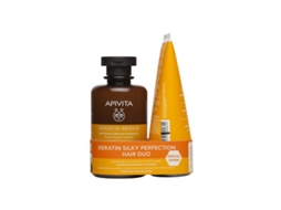 Coffret de Cabelo APIVITA Champô Keratin Nutritivo & Reparador Oferta Condicionador