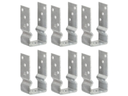 Vidaxl Âncoras De Vedação 6 Pcs 7x6x15 Cm Aço Galvanizado Prateado
