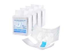 Fralda XL descartável para adultos com alta absorção, 2800ml e data ajustável para incontinência, da Tekmaquinas.