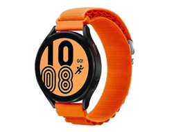 Bracelete para Garmin Forerunner 255S / Venu 2S Faixa de Relógio Universal de Nylon Laranja VENISYMLIS