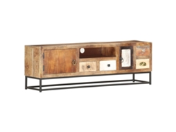 Tv Cabinet, Tv Cabinets Vidaxl Marrom Madeira Recuperada