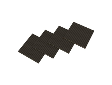 Conjunto de 16 painéis acústicos 3D Vang, 5,76 m², lâminas lineares - Neu.holz Carvalho Cinza