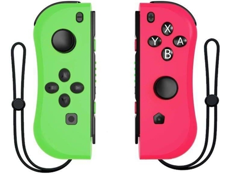 Comando Nintendo Switch BLEOSAN Joy-con 4 Verde e Rosa (Wireless)