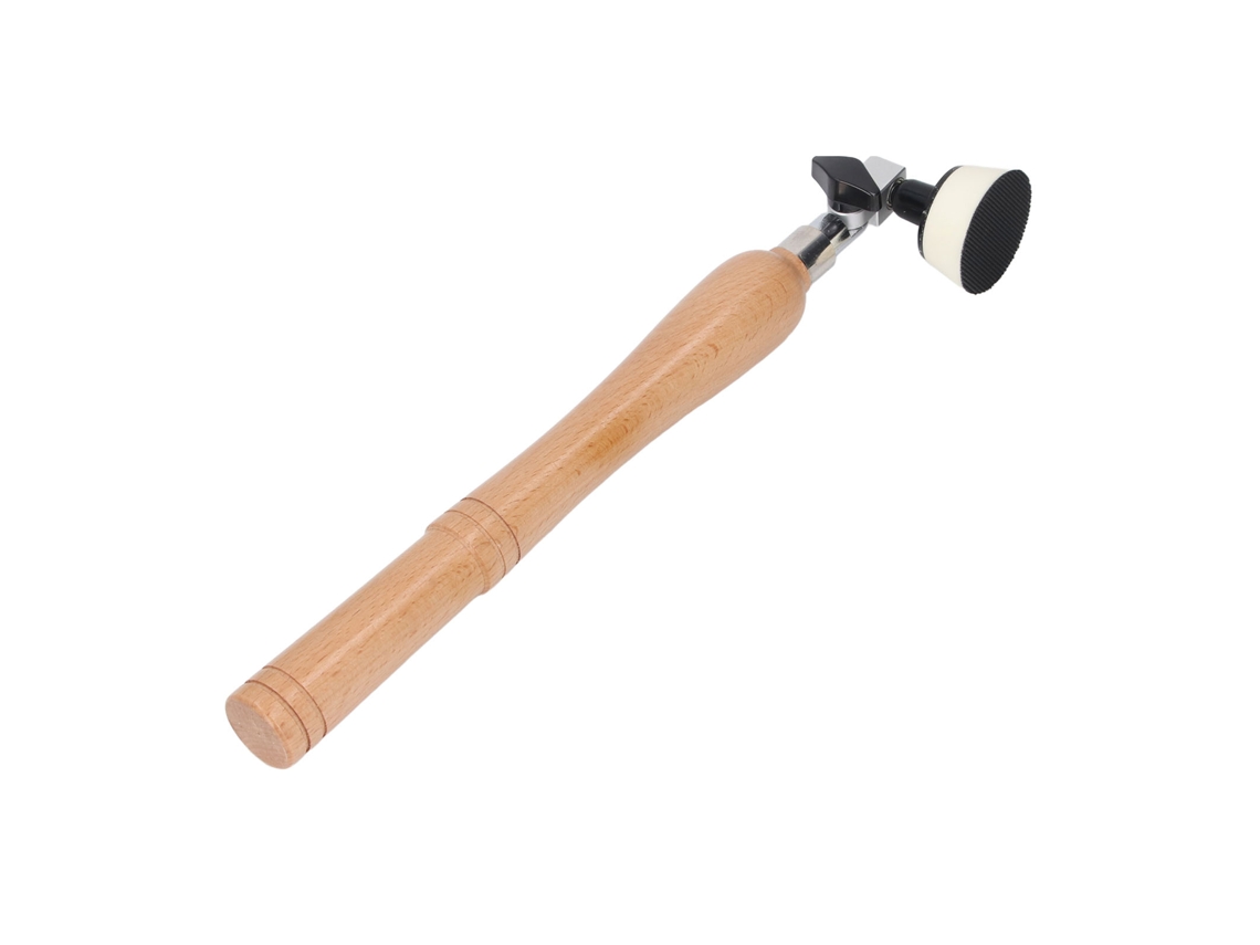 Kit De Lixadeira Manual De Cuba Com Cabo De Madeira, Almofadas De 1 E 2 Polegadas E 50 Discos De Lixamento