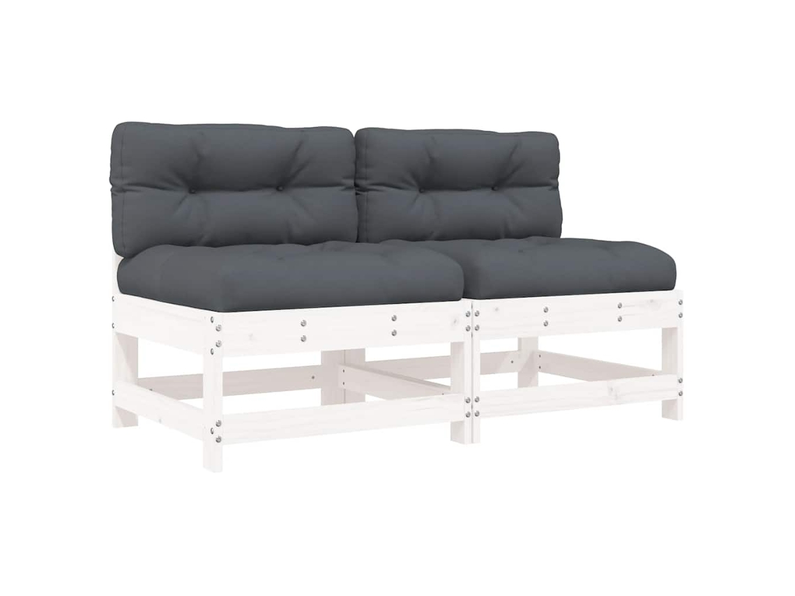 Middle Sofa, Middle Sofas Vidaxl Branco Madeira De Pinho (n/a)