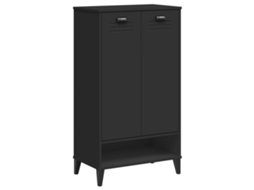 Shoe Cabinet, Shoe Cabinets Vidaxl Preto Madeira Processada (n/a)
