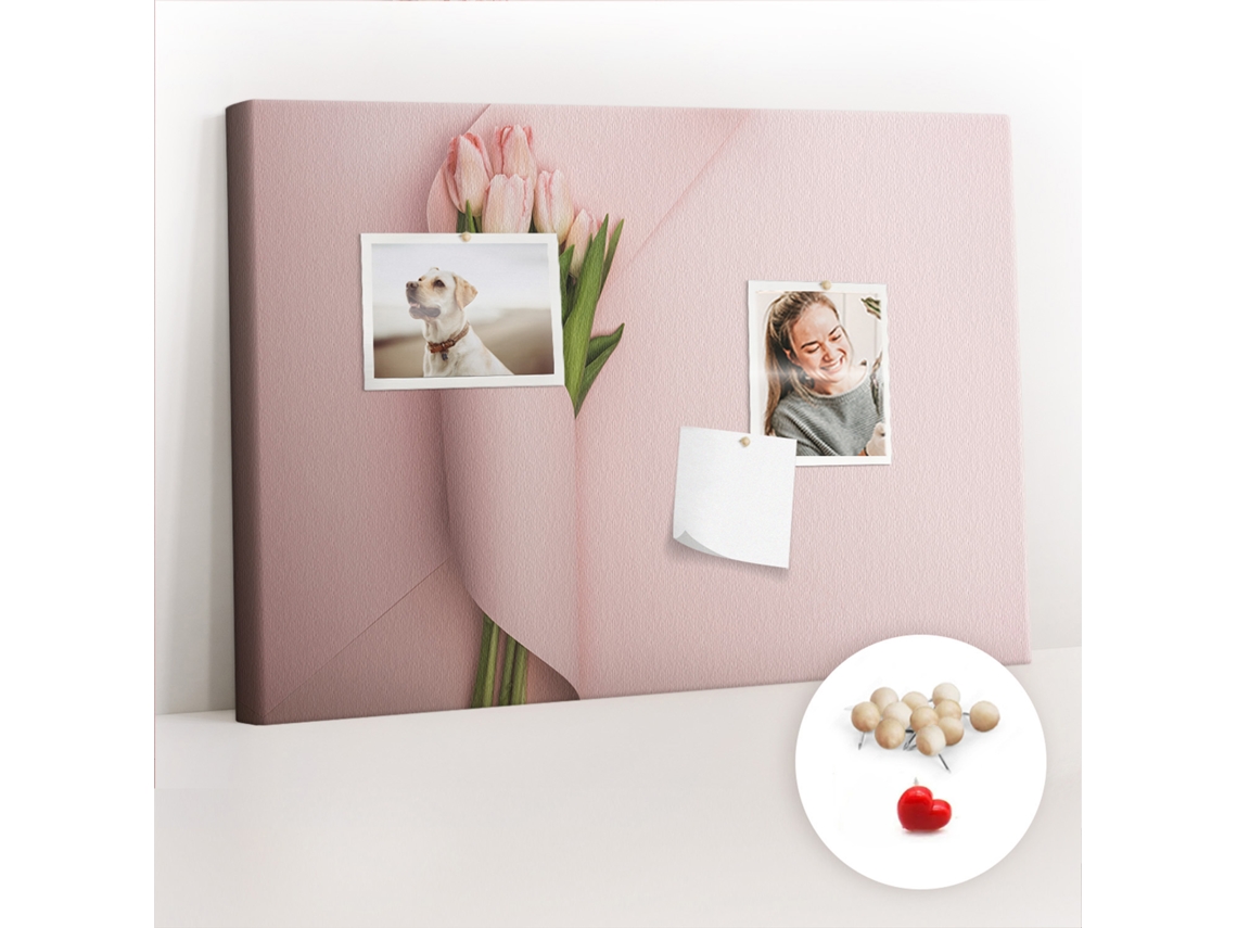 Painel De Cortiça Para Parede Buquê De Flores Para O Escritório Espelharte (60x40 Cm)