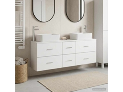 Vidaxl Conjunto De Armários Para Banheiro 3 Unid. Branco