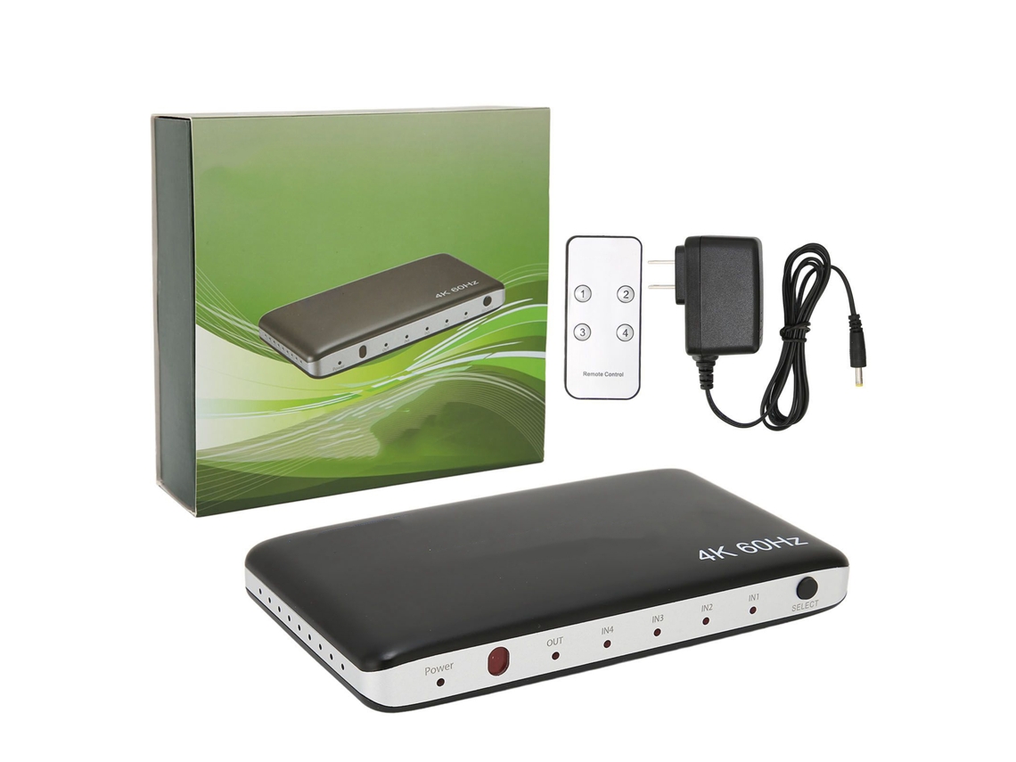 Switch Hdmi 4x1 4k 60hz Controle Remoto LAXISCREED