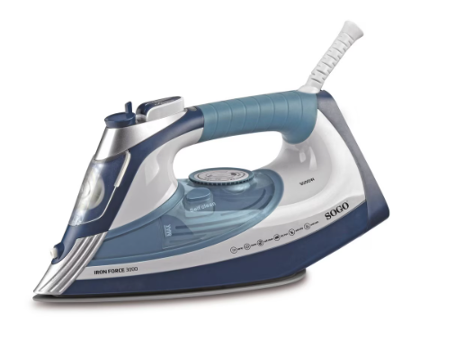 Ferro a Vapor SOGO PLA-SS-6385 (3000 W - Cerâmica)