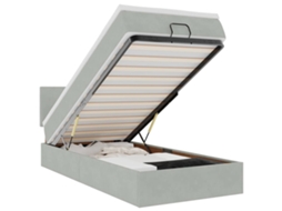 Ottoman Bed, Ottoman Beds Vidaxl Cinzeto Veludo (80 X 200 Cm)