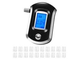 Bafômetro Portátil Com Sensor Semicondutor E Display Lcd Testador Profissional Preciso De Álcool No Hálito 20 Boquilhas Para Motoristas*