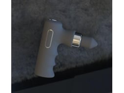 Pistola De Massagem Muscular Halinuia 2023mini Recarregável, Alívio De Tensões Musculares,cinza+ Bolsa De Mão