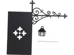 Mini Luminaria De Estante, Estilo Lanterna Vintage Em Ferro Com