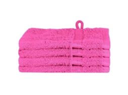 Conjunto 4 Toalhas Vidaxl Rosa Algodão