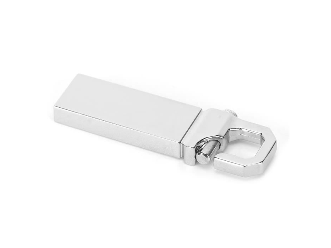 HURRISE Computer Supplies U Disk Memory Stick Usb 2.0 Metal Mini Portable com Formato de Fivela Computer Supplies Gray