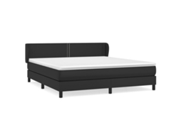Box Spring Bed, Box Spring Beds Vidaxl Preto Couro Artificial (180 X 200 Cm)