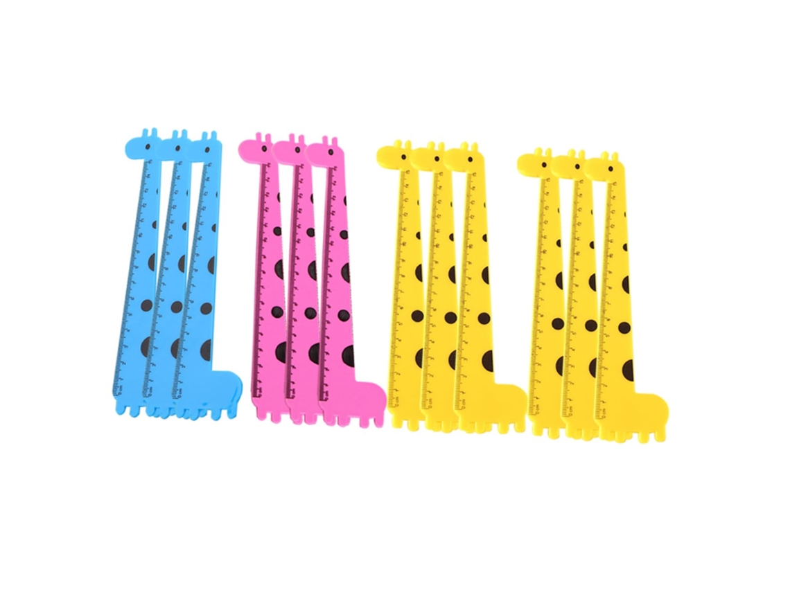Conjunto De Réguas Nuobesty Com 36 Peças, Estampa De Girafa, Para