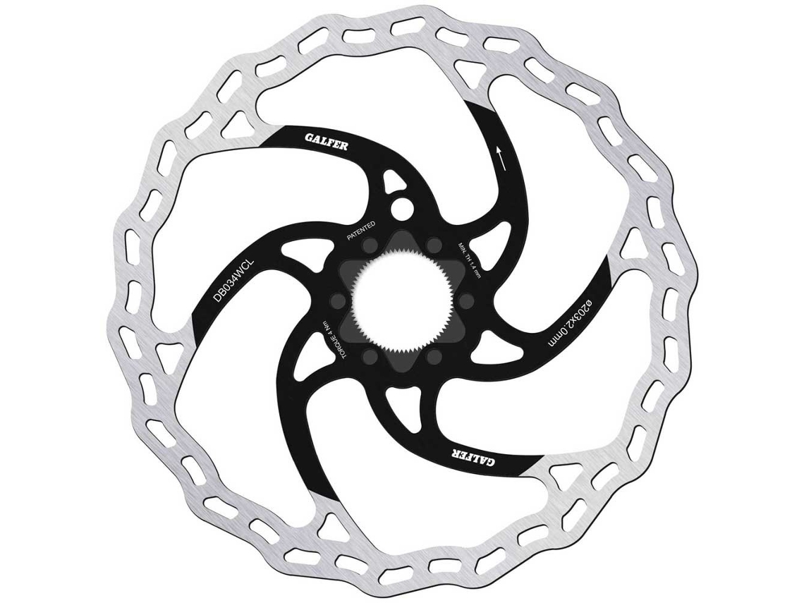 Disco Travão E-Bike Wave Cl 2 Mm Prateado 203 Mmgalfer