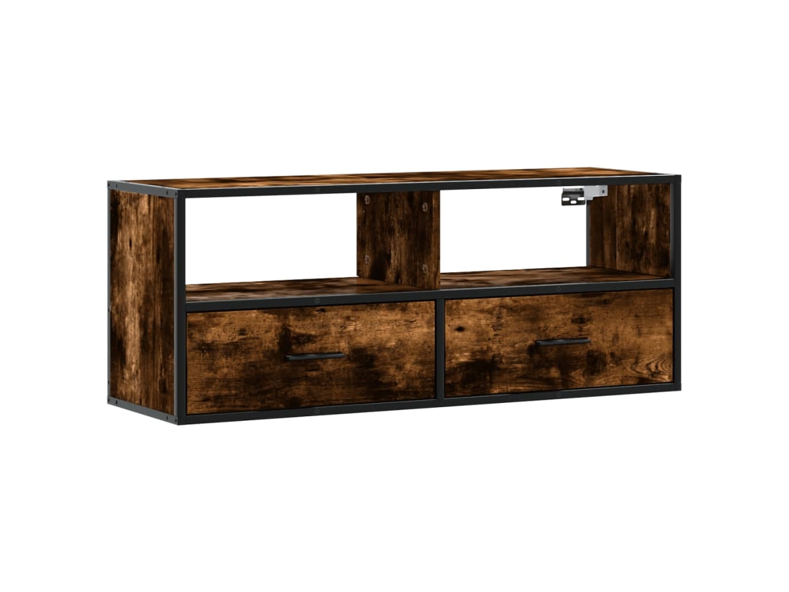 Tv Cabinet, Tv Cabinets Vidaxl Marrom Madeira Processada (n/a)