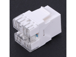 2 Peças Módulo Cat6 Rj45 Sem Blindagem 180 Graus Componente Eletrônico De Informática