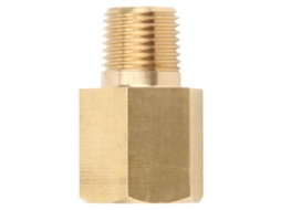 Adaptador De Latão Universal 1/8 Npt Para 1/8 Bspt Para Medidor De Pressão E Temperatura De Óleo