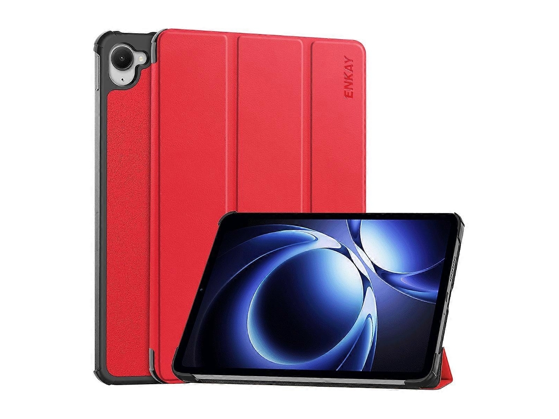 Capa Protetora Em Couro De Microfibra Com Suporte Triplo Para Xiaomi Redmi K Pad Elysve