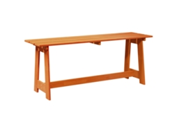 Conjunto 1 Banco De Jardim Vidaxl Castanho Madeira De Pinho Maciça (119 X 37 X 47 Cm)