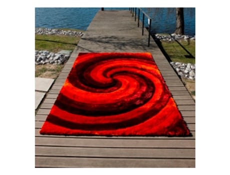 Tapete CARVING (200 x 300 - Poliéster - Vermelho)