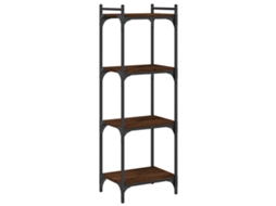 Bookcase, Bookcases Vidaxl Marrom Madeira Processada (n/a)