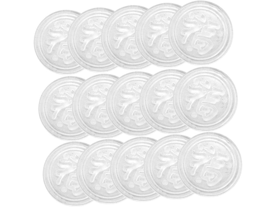 Tehaux 100 Peças Tapete Antiderrapante Para Mesa De Vidro, Protetores De Silicone Com Ventosas Para Tampos Mesa E Vidro