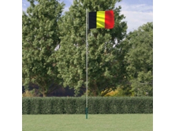 Vidaxl Bandeira Da Bélgica E Mastro 6,08 M Alumínio