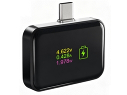 Interruptor Inteligente De Carga Total, Compatível Com Smartphones Type-c, Tablets, Laptops E Todos Os Dispositivos Com Usb-c Preto Panoona