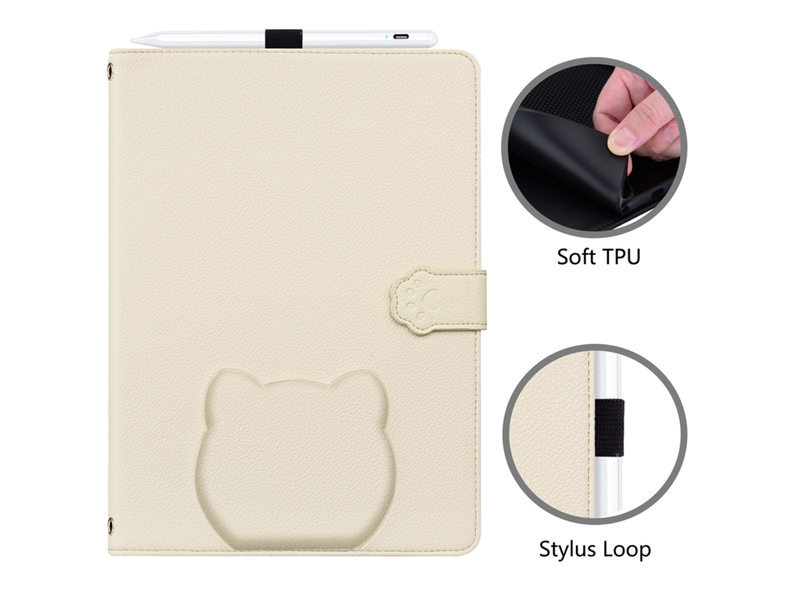 Capa protetora anti-choque Digitallab para Samsung Tab S12 Ultra de 14,6 polegadas (bege)