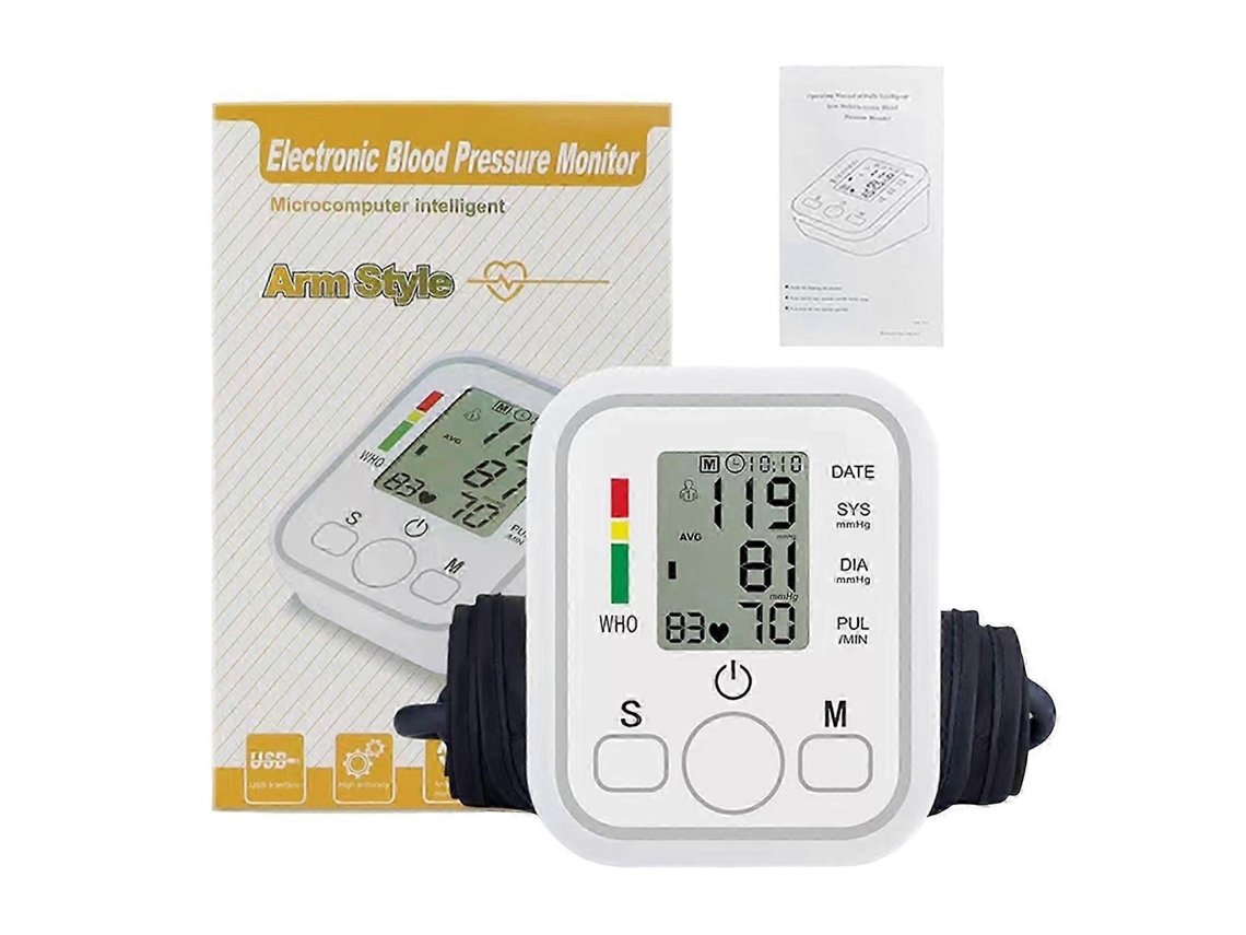 Monitor de Pressão Arterial Automático Aparelho Digital de Pressão Arterial para Uso Doméstico em Idosos, Braçadeira de Braço Precisa, Visor Lc GOKOCO