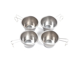 Conjunto 4 Cápsulas Sierra Aço Inox 30/70ml Viagem Camping