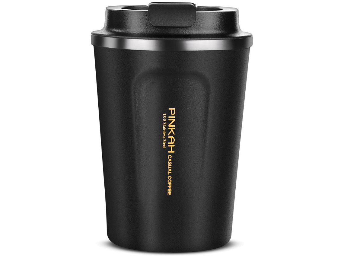 Copa Térmica em Aço Inoxidável Preto, 380 Ml STELASPLEN