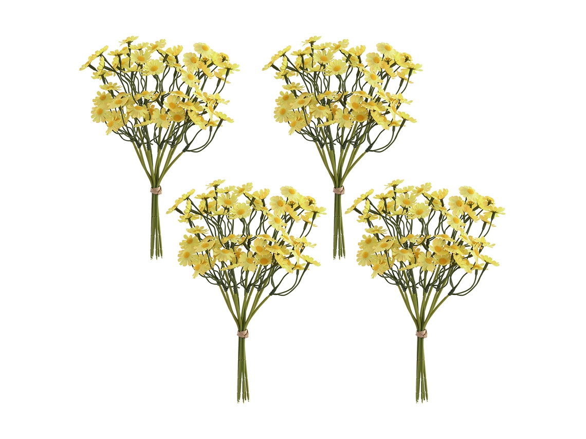 Laxiscreed Conjunto De 4 Pequenas Flores De Seda Para Decoração De Interiores