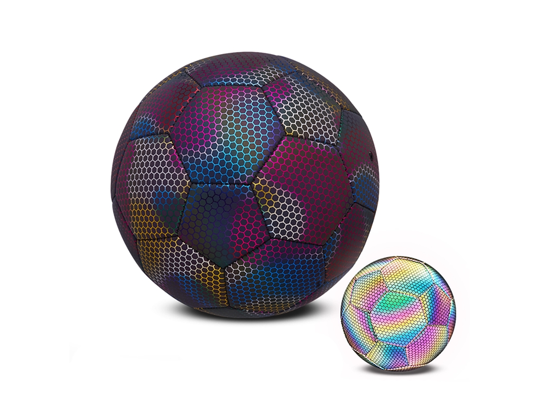 Pelota de Fútbol Reflectante de Pu com Bomba, para Treinamento e Jogos Noturnos S/MARCA
