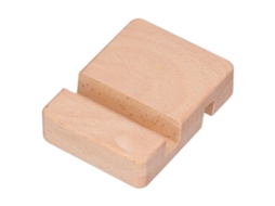 Suporte de Telefone de Madeira Faia, Compacto e Estiloso