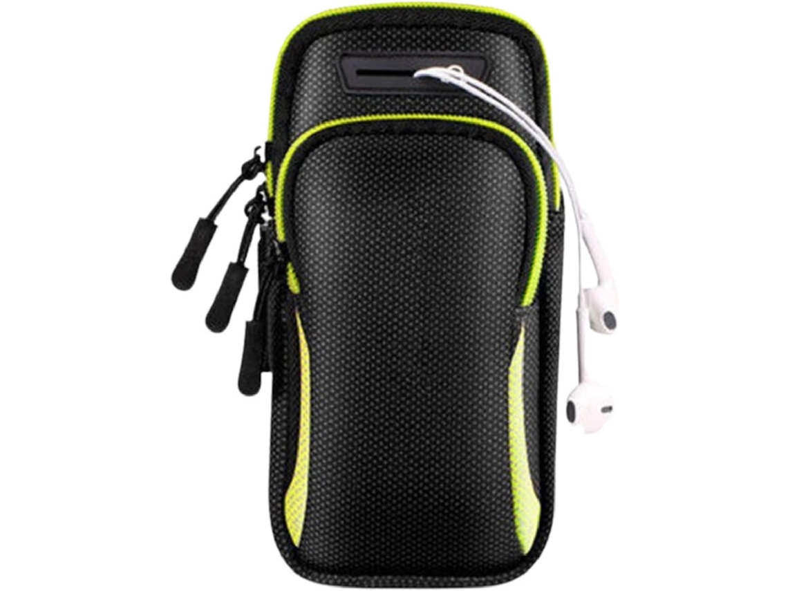 Braçadeira Esportiva Para Celular (braçadeira - Verde) Com Bolso Ajustável