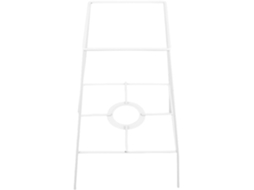Armação De Metal Branco Para Abajur Diy Geométrico De 26 Cm Com Soquete E27