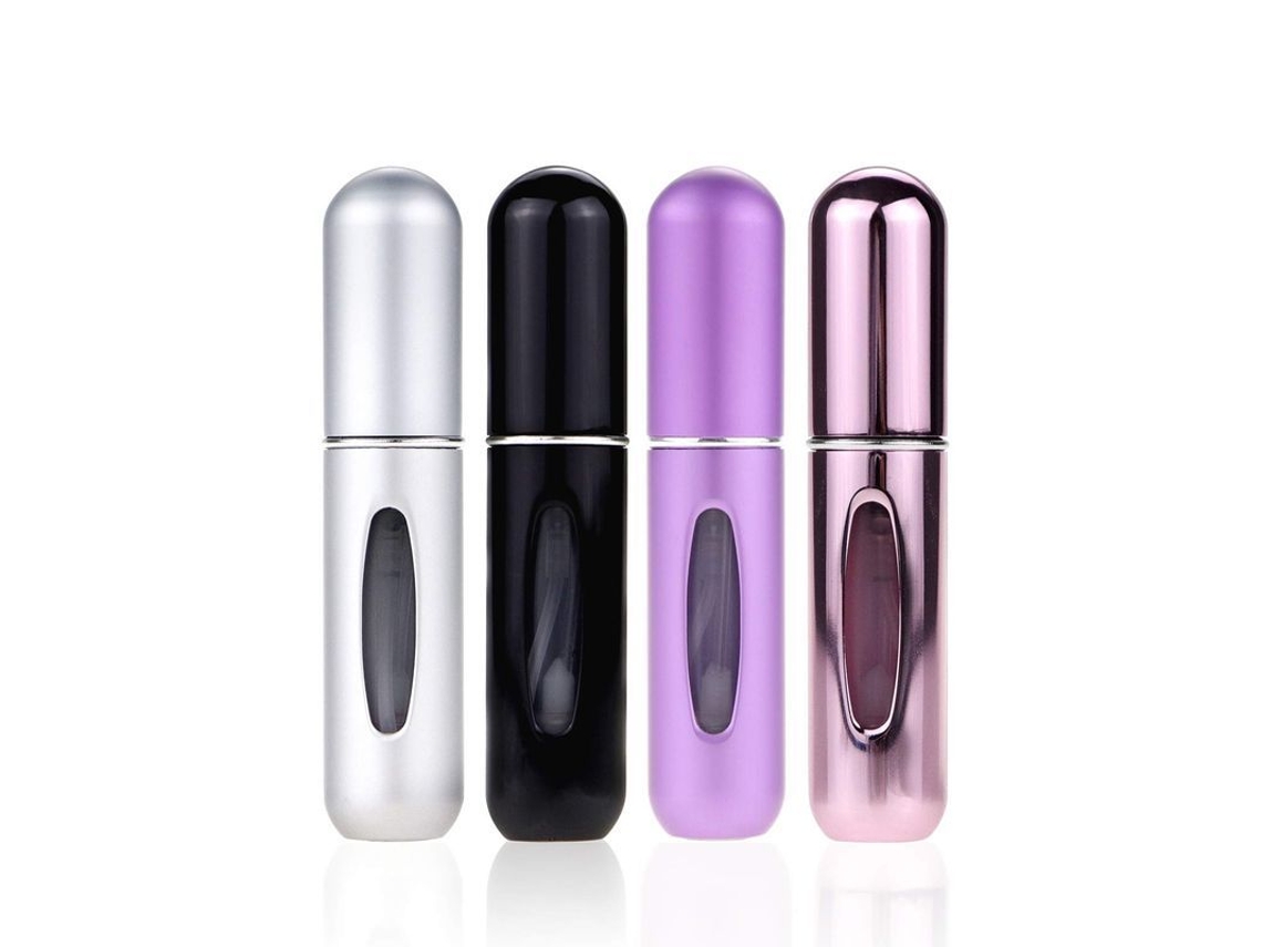 4 Peças Frasco De Perfume Spray Mini Recarregável Portátil, Spray Recarregável De Perfume 5ml