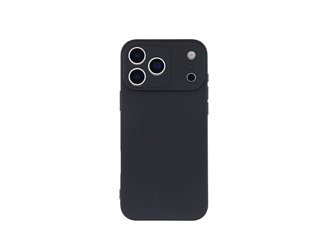 Capa Proteção Silicone Para Apple Iphone 18 Pro - Preto