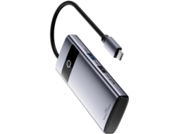 Hub Usb-c 6/7/8 Em 1 Para Hdtv 4k, Pd100w, Com Ethernet, Tablets E