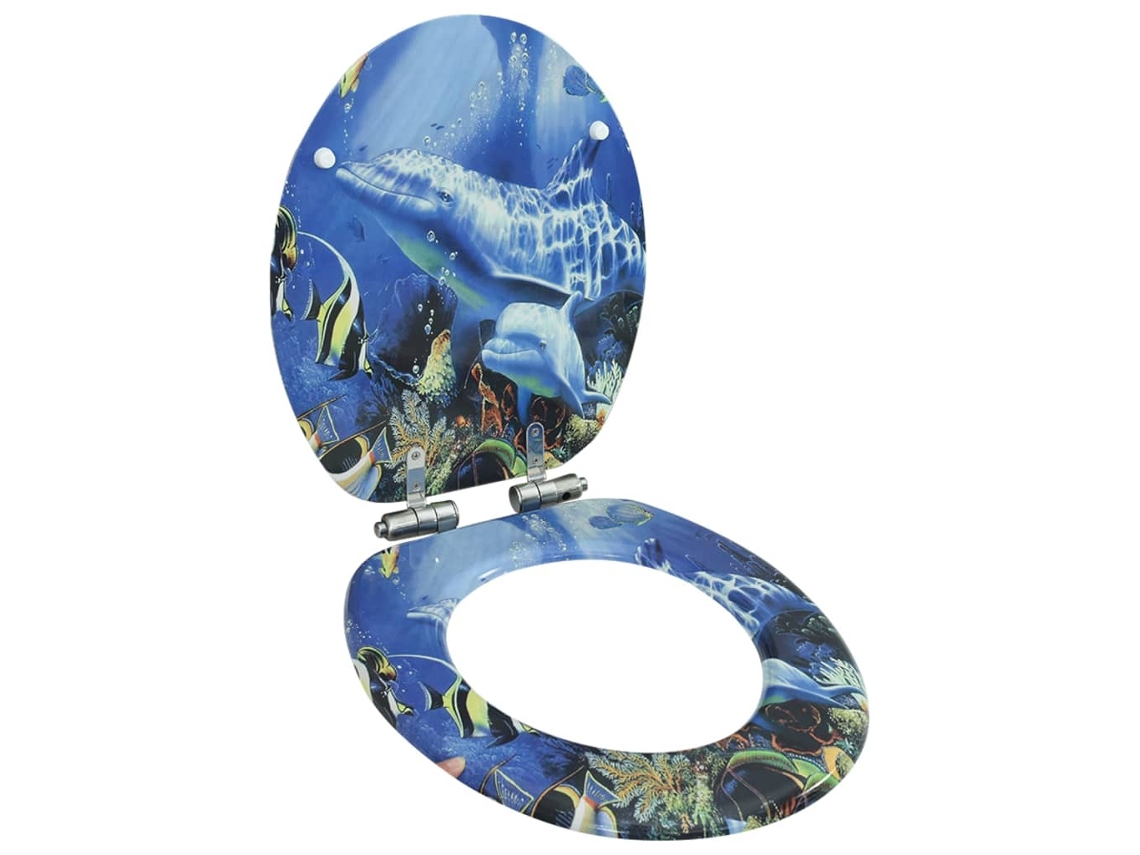 Toilet Seat, Toilet Seats Vidaxl Multicolor Mdf (n/a)