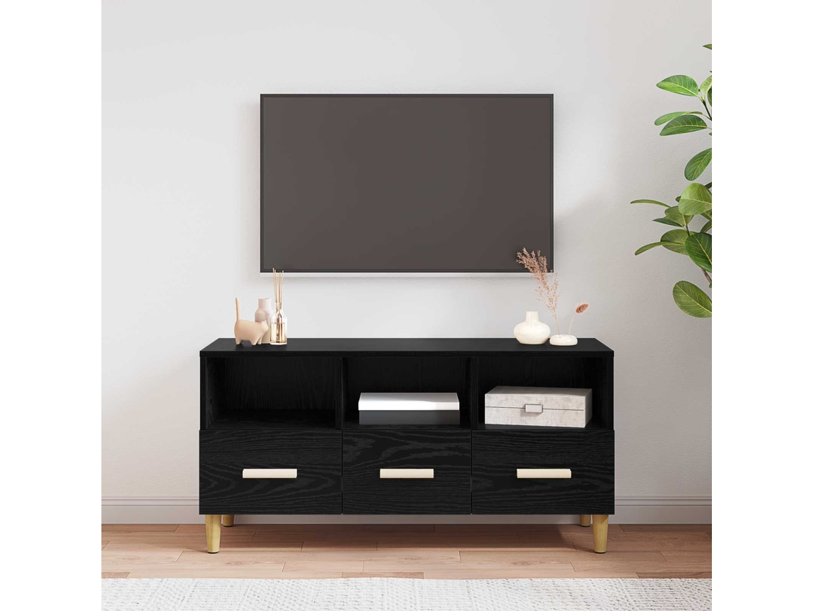 Vidaxl Gabinete Para Tv 102 X 36 X 50 Cm Carvalho Preto