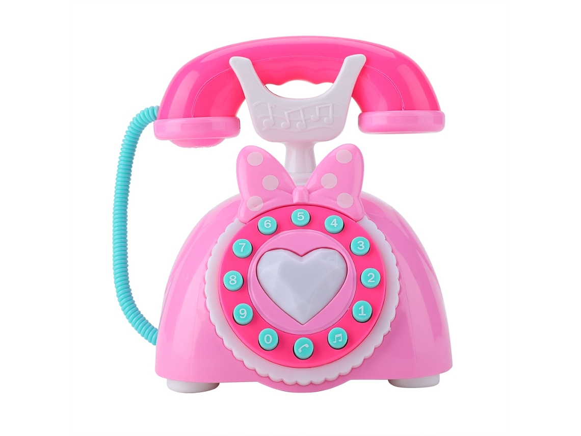 Ats teléfono Musical Bilingüe Brinquedo Educatsivo para Bebês Crianças Jogo de Faz de Conta Presente (azul)