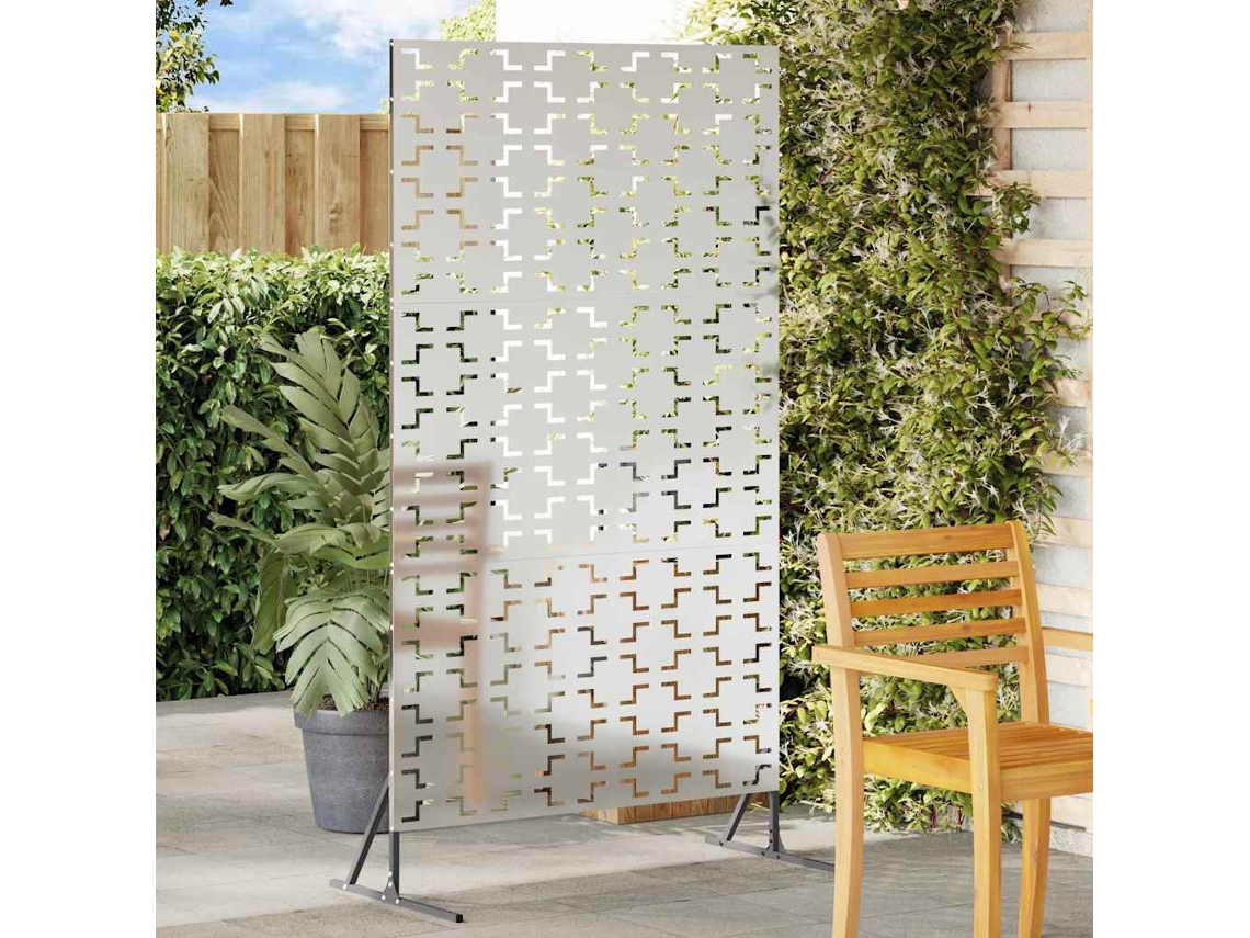 Vidaxl Protetor De Privacidade 100 X 50 X 180 Cm Aço Galvanizado