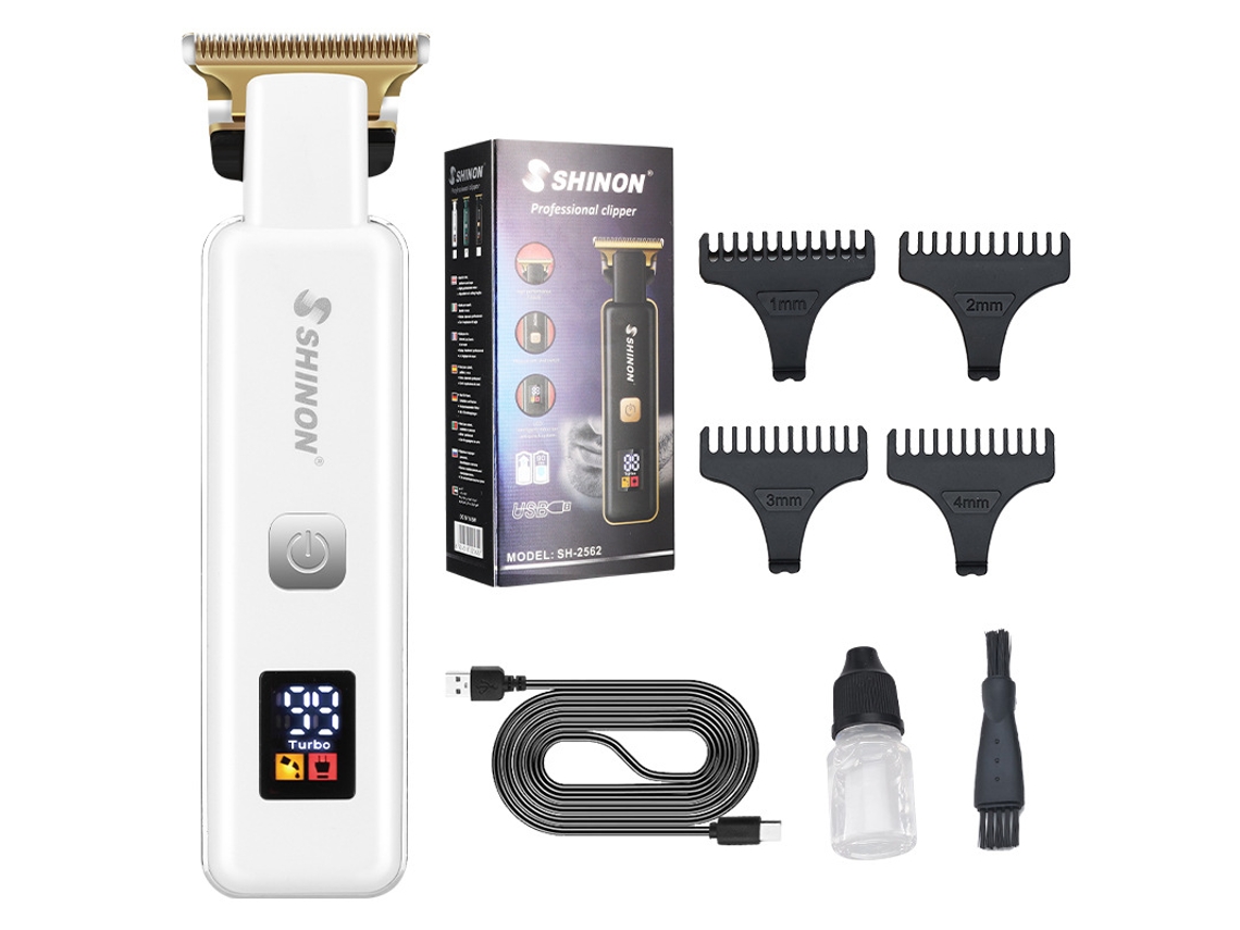 Máquina Cortar Cabelo TRUMSEN Sh-2562 Branco